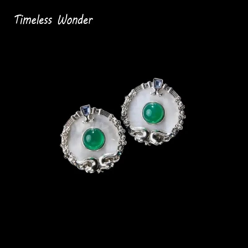 

Timeless Wonder Fancy Zircon Geo Stud Earrings Women Designer Jewelry Trendy Gift Top Classy Simple Neat Chinese Style 5133