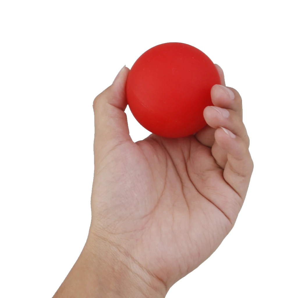 Массажный мяч Тренажерный зал Домашние упражнения Терапия Резиновый мяч Красный