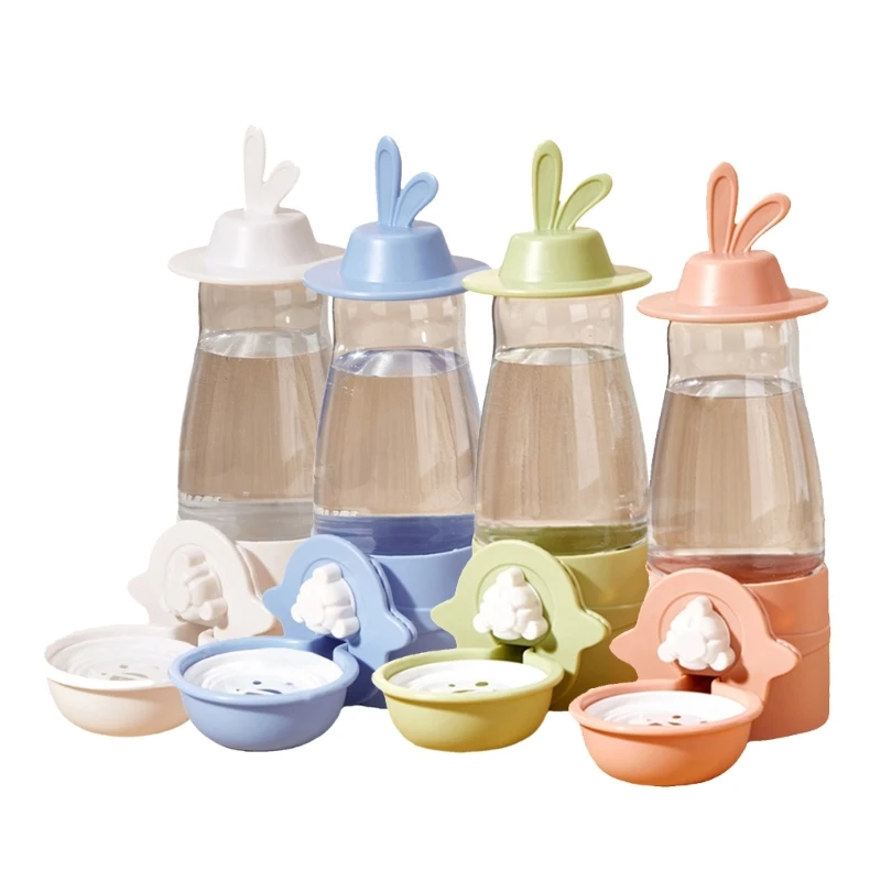 

Rabbits Automatic Feeder Cage Mount Water Feeder Rabbits Feeding Watering Pet Feeder Rabbits Feeder Rabbits Water Dispenser