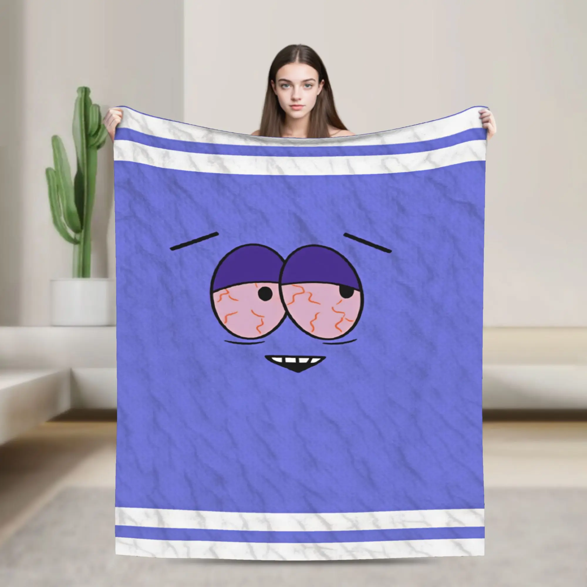 South Cartoon Park Towelie Flannel Blankets  Soft Throw Blanket for Living Room Camping Aesthetic Bedspread Sofa Bed Cover
