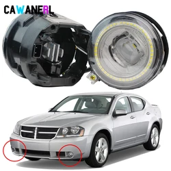 2 pezzi LED Angel Eye fendinebbia per Dodge Avenger 2008 2009 2010 9005 H10 Canbus Car Front Fog Daytime Running Lamp DRL