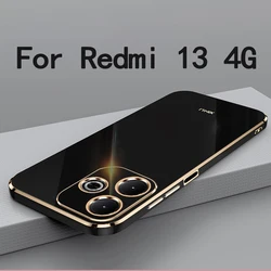 For Redmi 13 4G Case Cover For Xiaomi Redmi 13 4G High Quality Soft TPU Anti-fingerprint Camera Protection Case Cover