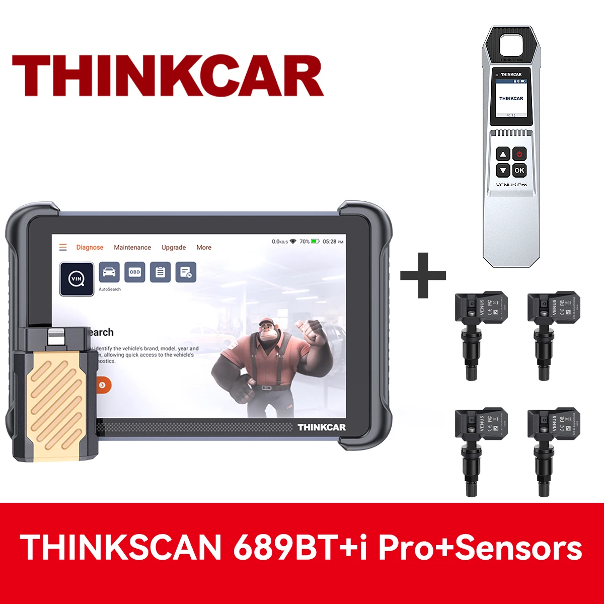Levenslange gratis updates THINKCAR THINKSCAN 689BT OBD2 Diagnose Alle Systeem Diagnose ECU Codering Bidirectionele CANFD DOIP 4+64GB