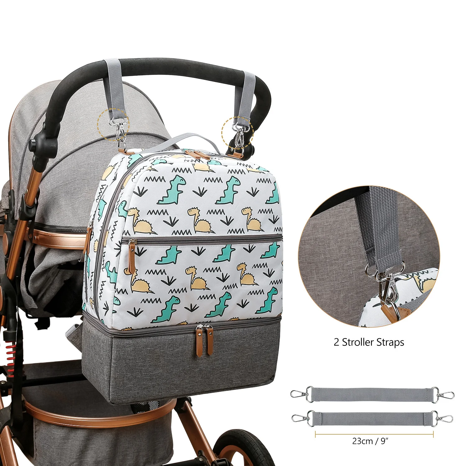 

Baby Bag Diaper Backpack Baby Bottle Bag for Parents Stylish Baby OrganizerSophisticated and Spacious Mommy Bag