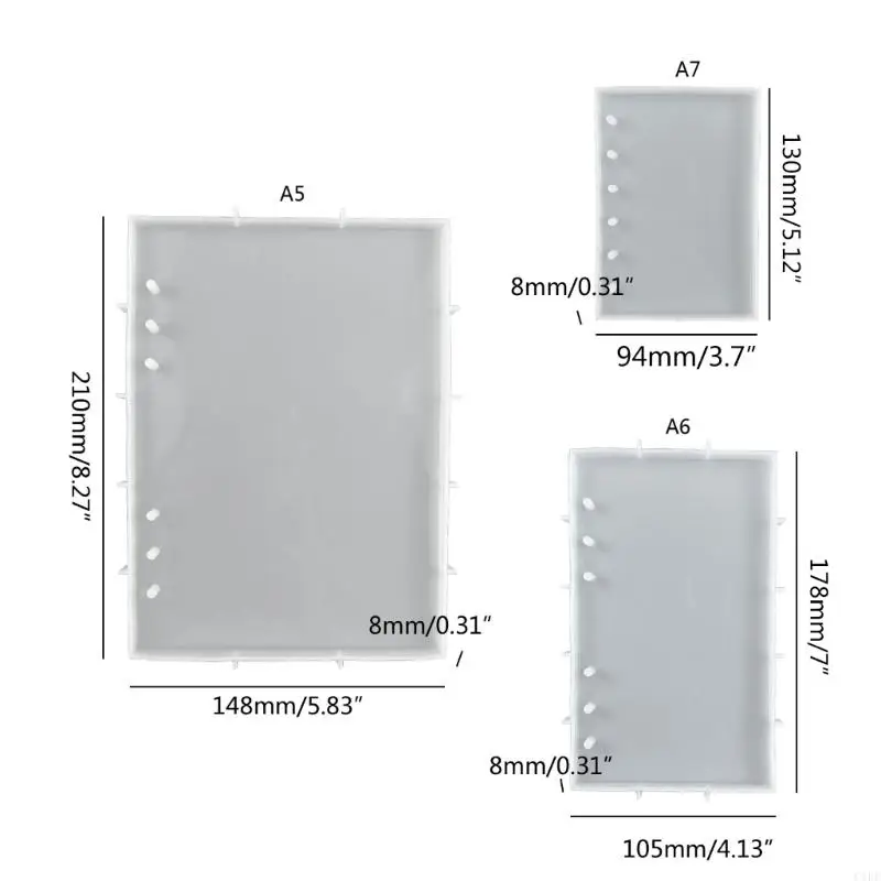 C1fe Molds Resin Shaker Molds Resin Casting Shaker Mold Mold Book Notebook รูปซิลิโคนวัสดุเครื่องประดับเครื่องประดับ