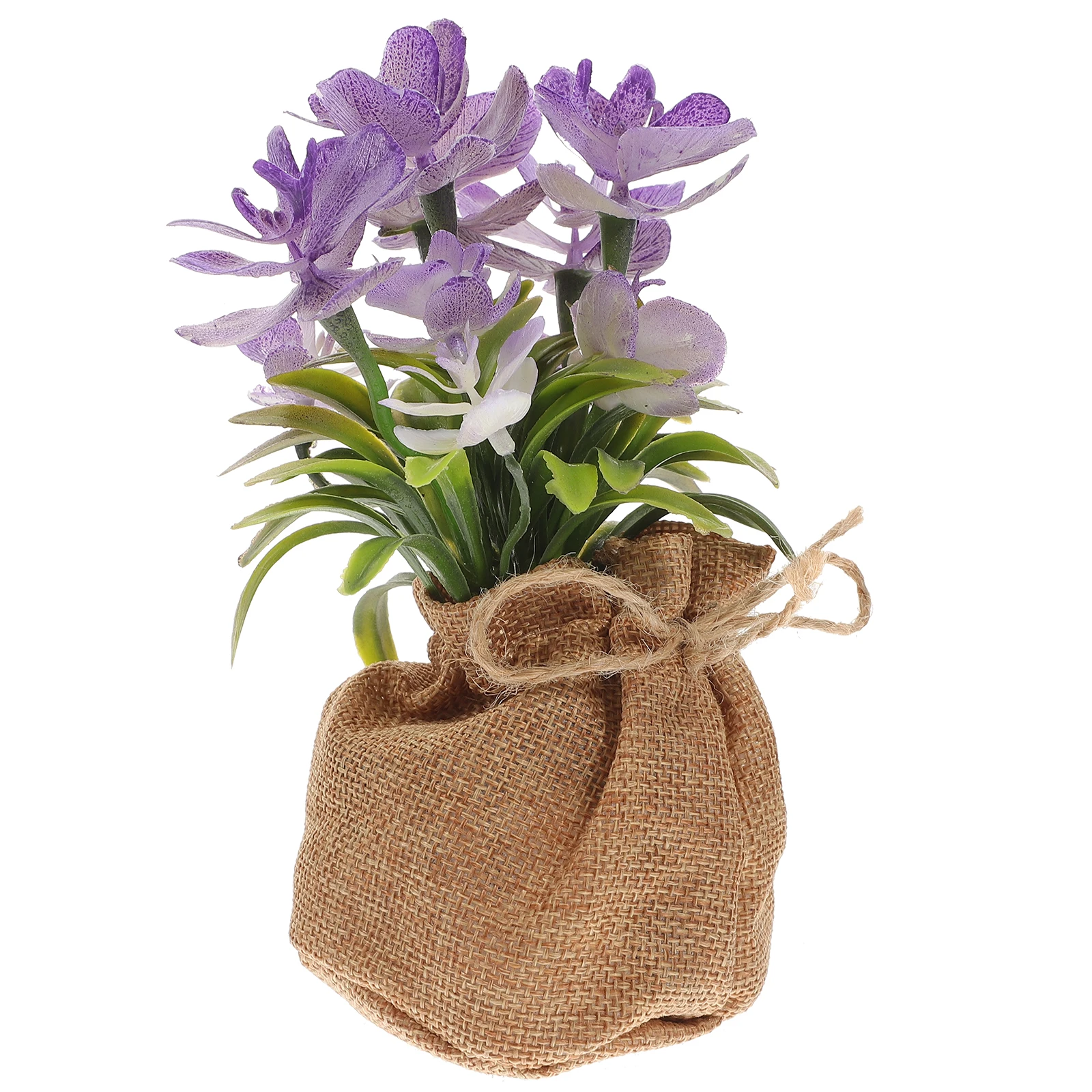 

Artificial Potted Plant Phalaenopsis Adornment Realistic Faux Flower Creative Bag Home Plastic Flowers Room Fake chid Bonsai