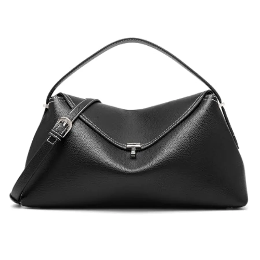 

Leather Crossbody Bag for Women: Everyday Travel Use, Brown Genuine Leather, Lightweight with Multiple Compartments Secure Zip
