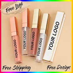 Vegan Liquid Lipsticks Gold Tube Wand Matte Lipstick Private Label Matt Lipstick Clear Lip Gloss Custom Logo Wholesale