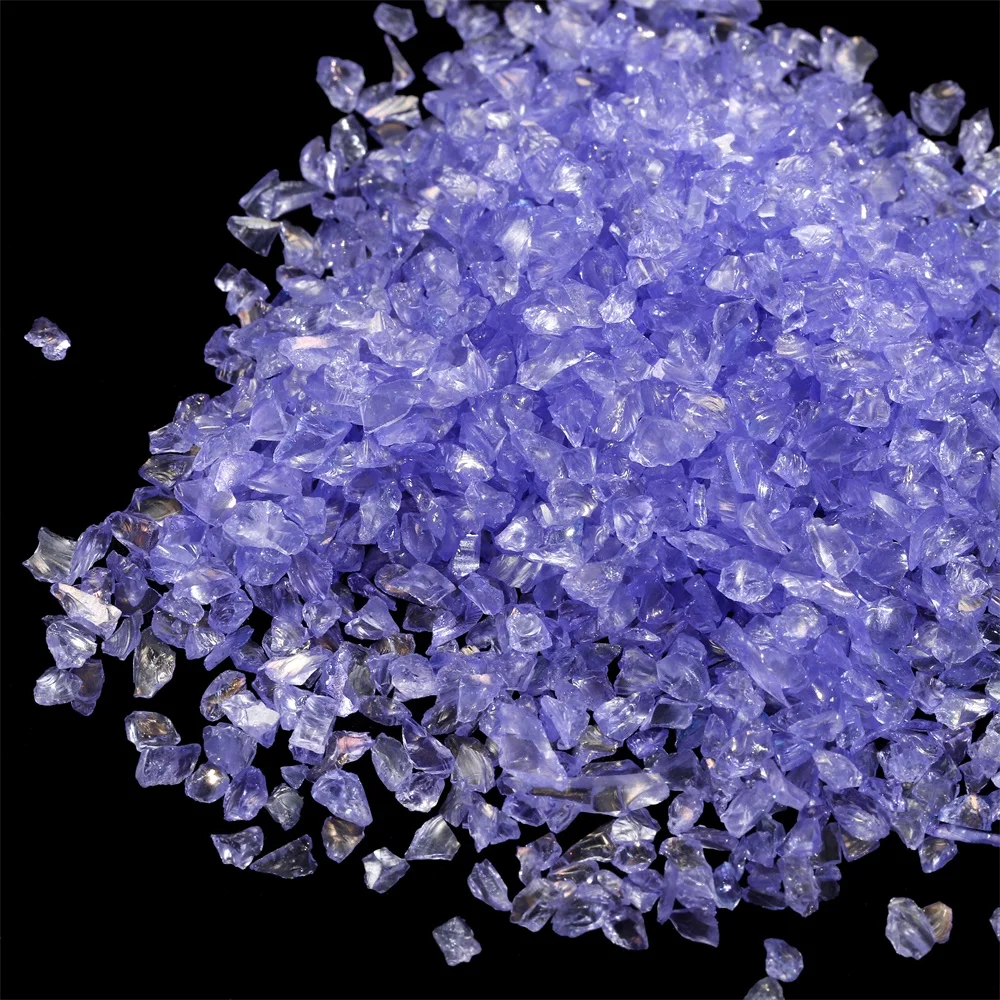 Mehrfarbige Unregelmäßige Glas-Bruchsteine 20-50g Kristallkies für DIY Epoxidharz-Formen Füllstoff Dekorative Nagel- und Schmuckherstellung – Detail 2