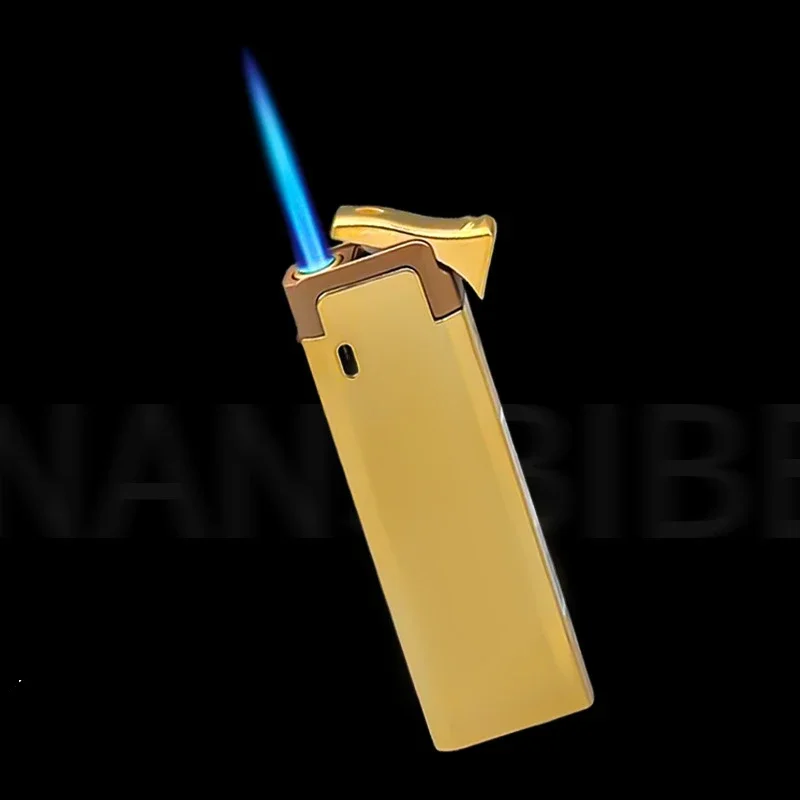 

2024 Metal Windproof Lighter Red Flame Jet Lighter High Power Cigar Lighter Kitchen BBQ Wholesale Smoking Accessories Men Gifts