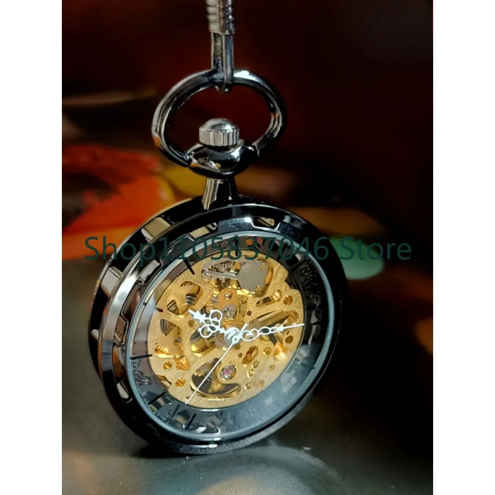 Pocket watch retro fully automatic mechanical watch manual for male and female students leisure