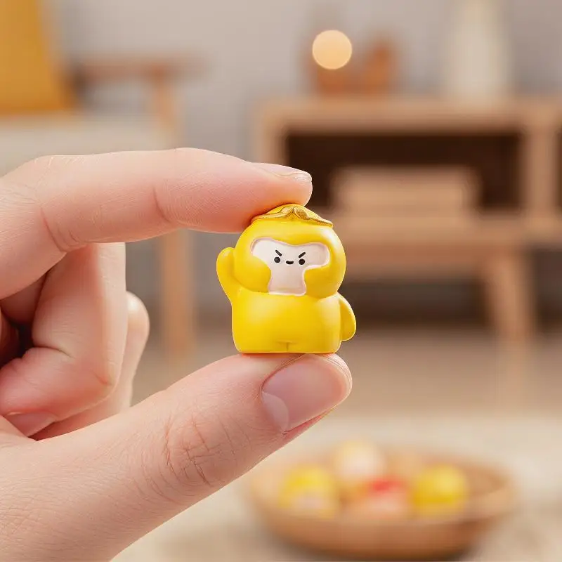 【New】5pcs Car Mounted Ornament Office Desk Cartoon Cute Workstation Journey To The West Wukong Master Disciple Small Ornament