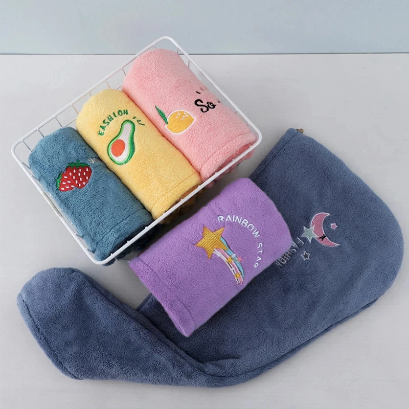 1 Stück super saugfähiges, schnell trocknendes Haartuch, weiches Kopftuch für das Badezimmer, für Frauen und Mädchen, süßes Haaraccessoire für effizientes Haartrocknen – Detail 3