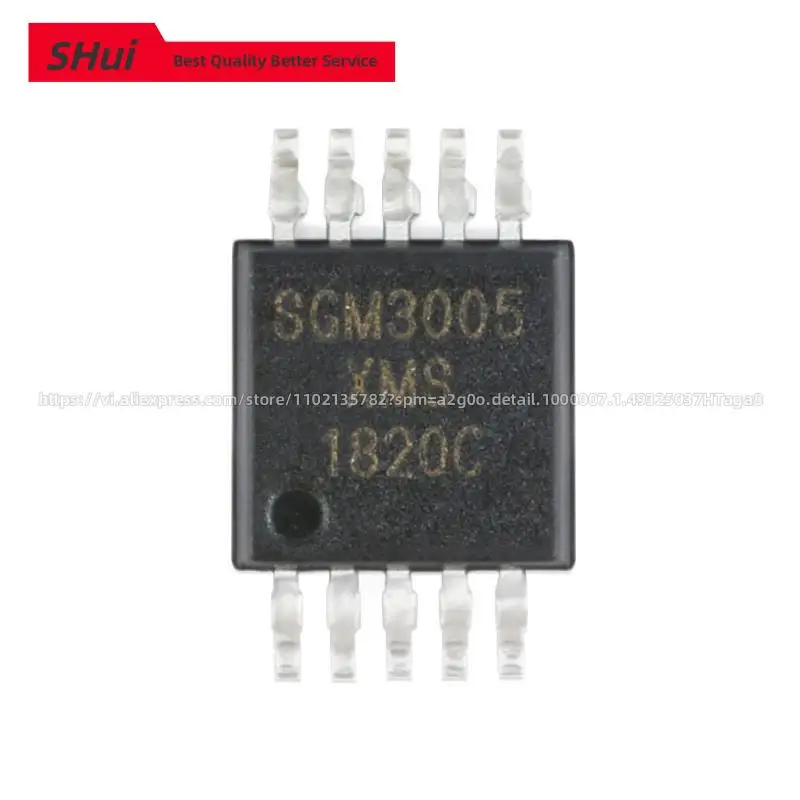 10pcs SGM3005XMS/TR SGM3005XMS SGM3005 MSOP-10 SPDT Analog Signal Switch Chip Original