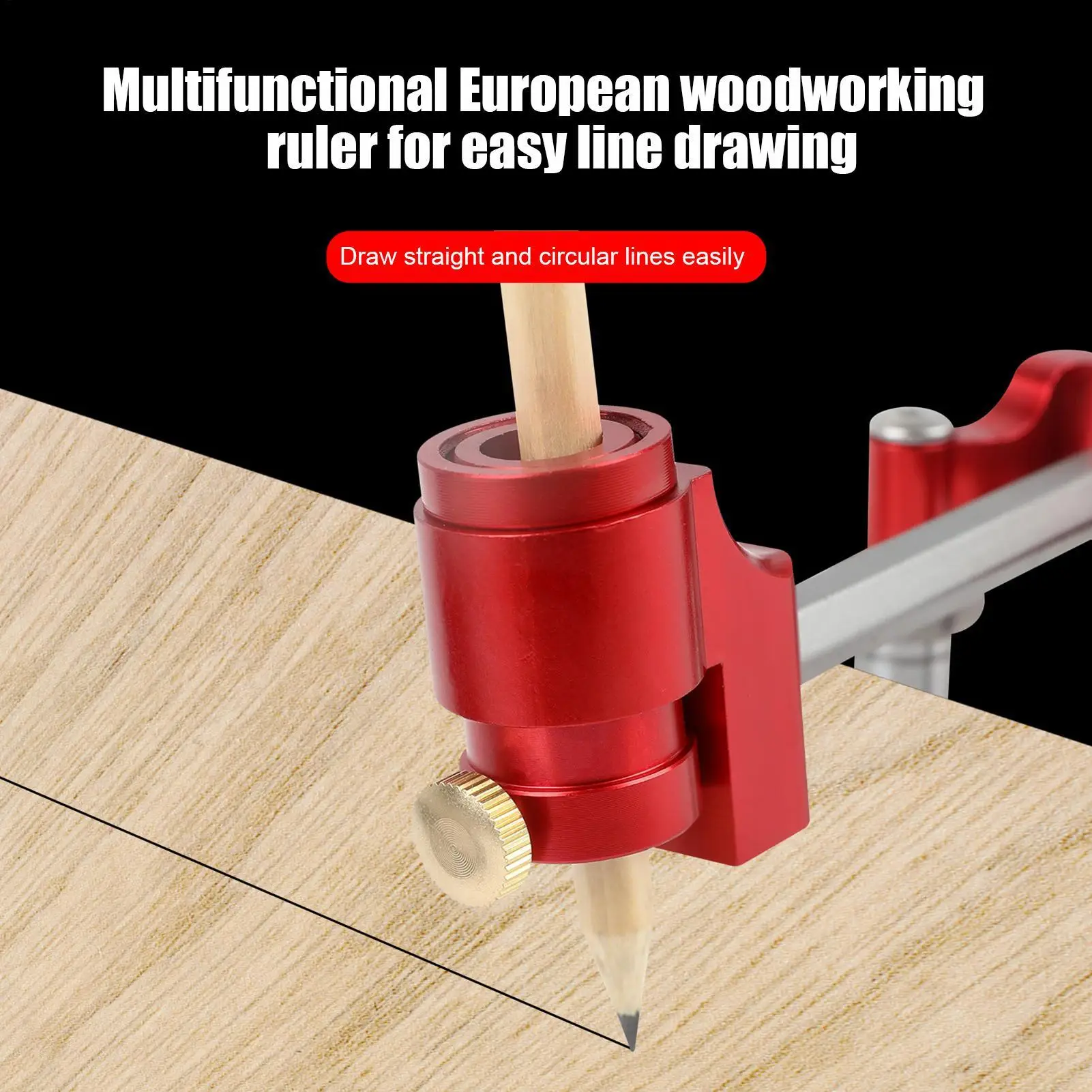Woodworking Ruler For Marking Adjustable High Precision Woodworking Scribing Marking Ruler Set For Renovation Construction
