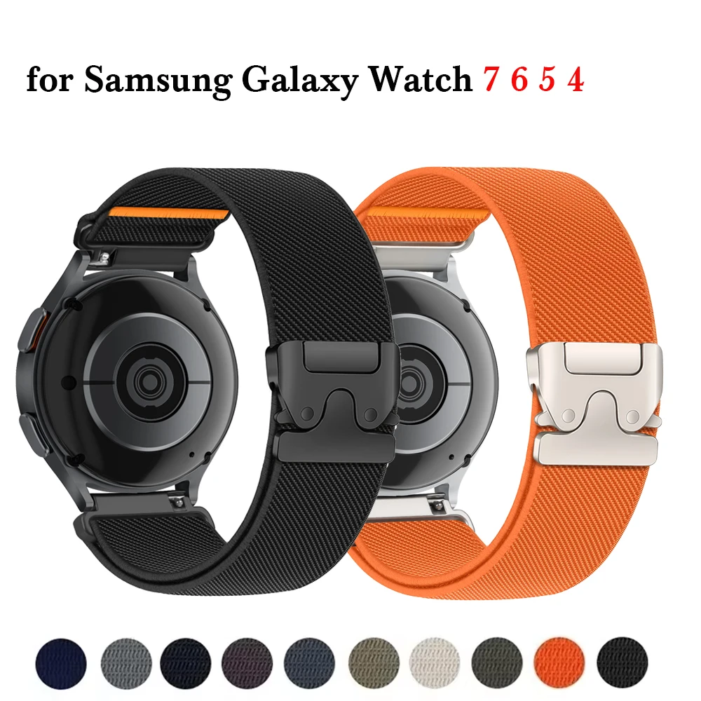 Fallschirmarmband für Samsung Galaxy Watch 7 6 5 4 40mm 44mm 6 Classic 47mm Nylon-Armbänder Correa für Huawei Watch GT5 Pro 4 20mm 22mm