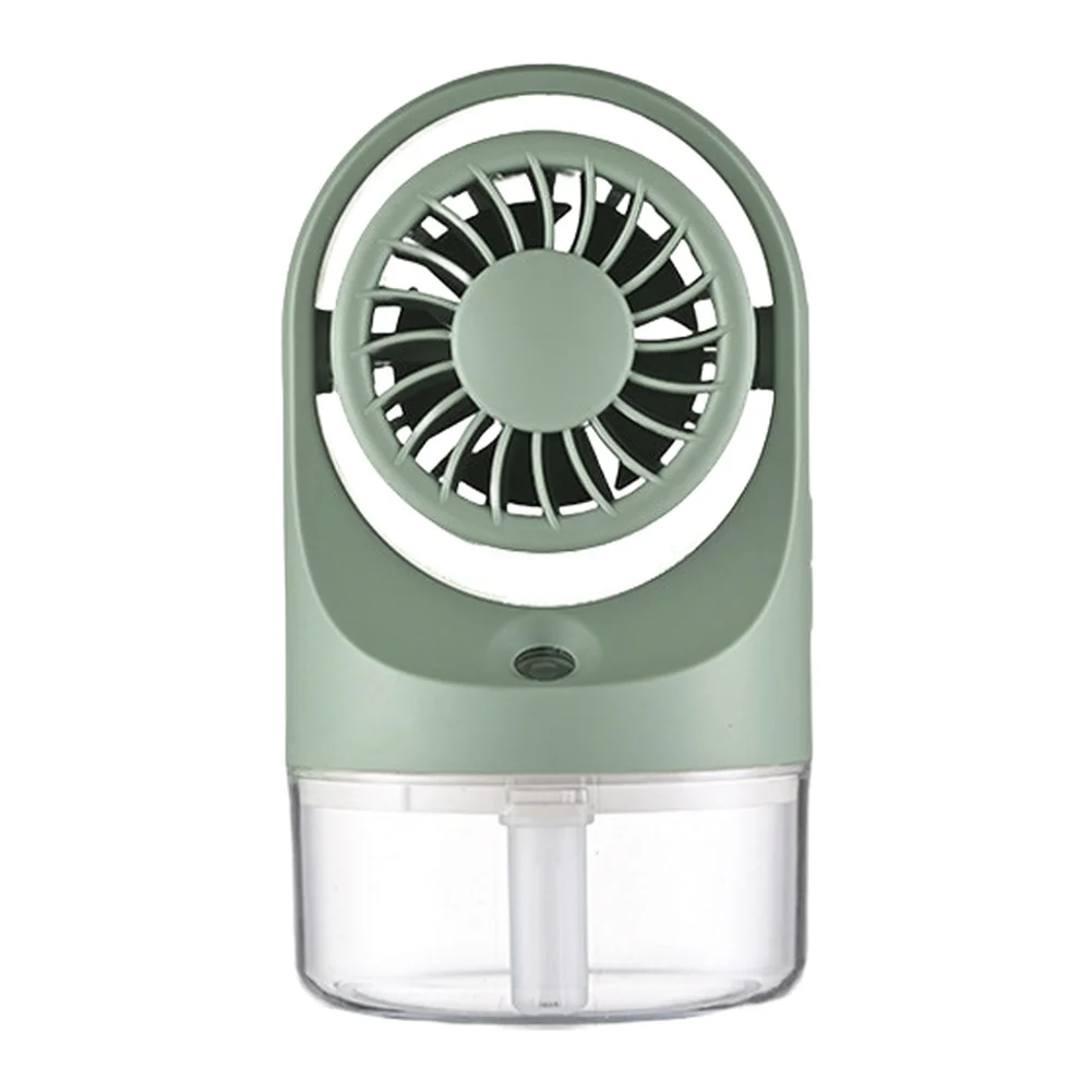 USB Rechargeable Portable Cooling Fan with 70ml Water Tank Misting Function Personal Humidifying Fan for Desk and Travel Use