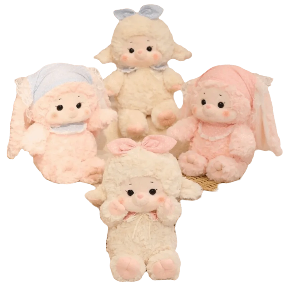 Kid's Begeleiden Poppen Cartoon Schapen Pluche Pop Simulatie Pluizig Lam Knuffel Schattig Zacht Dier Pluizige Pop Home Decor