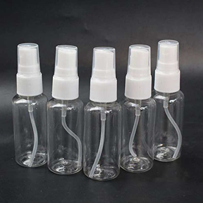 5 Stück Schönheit transparent Kunststoff Parfüm leere Sprüh flasche kleine Reise flasche mit feiner Sprüh flasche 20ml