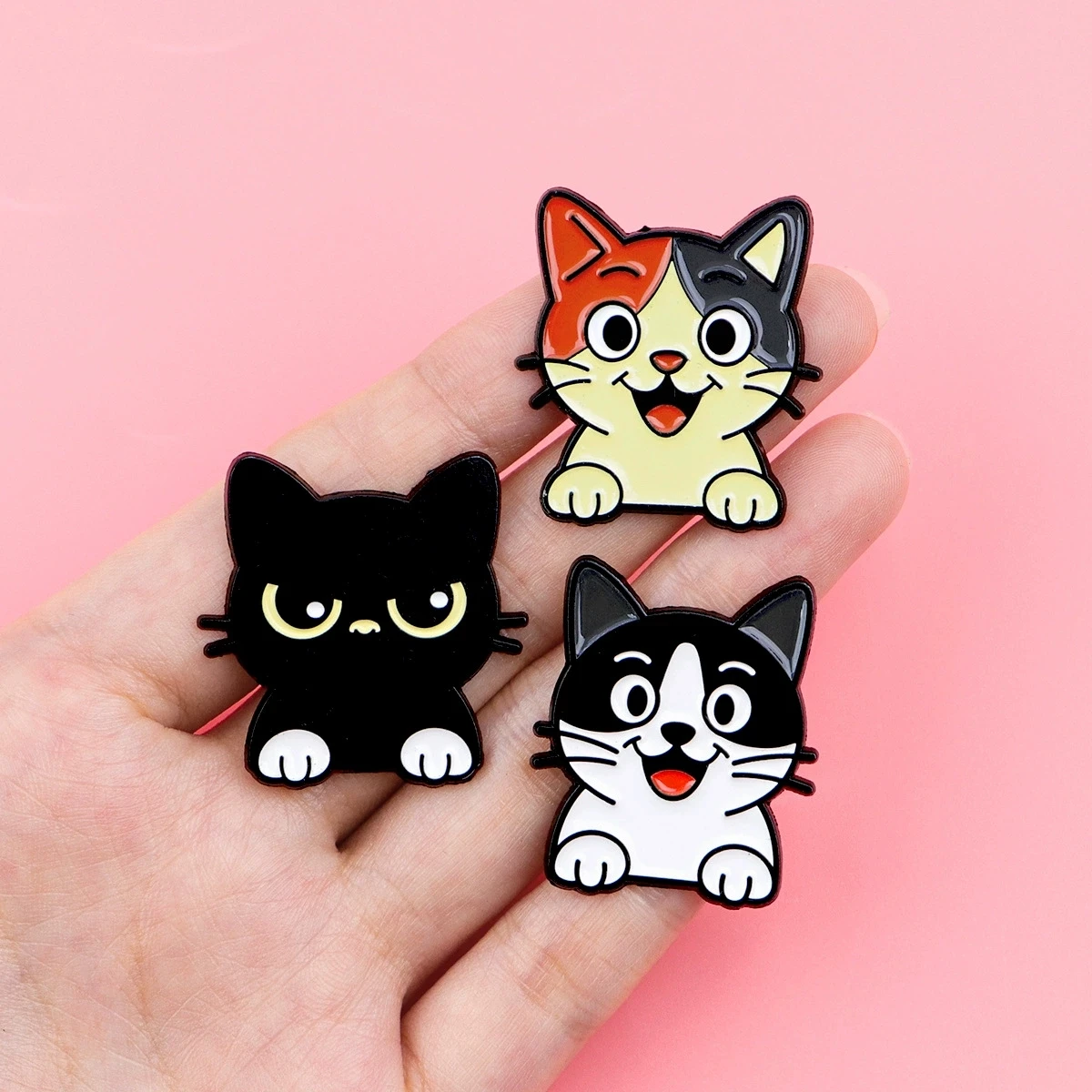 

Cartoon personality cat dog brooch badge clothing backpack accessories pin alloy chest badge