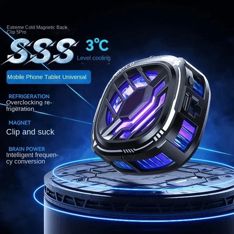 Cool-S3 mobile phone radiator, semiconductor overclocking cooling Game LIVE cooling artifact for Android Apple iPad