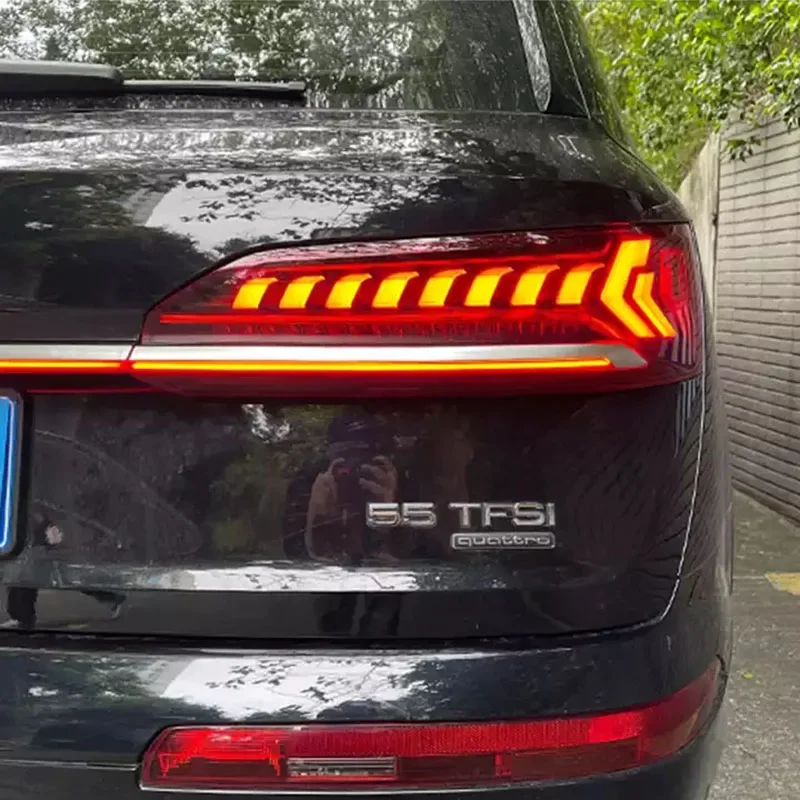 

TYPY Car Tail Lamp For AUDI Q7 2020 20201 Tail Light Modified LED Through Tail Lamp Light Running Lights Turn Signal