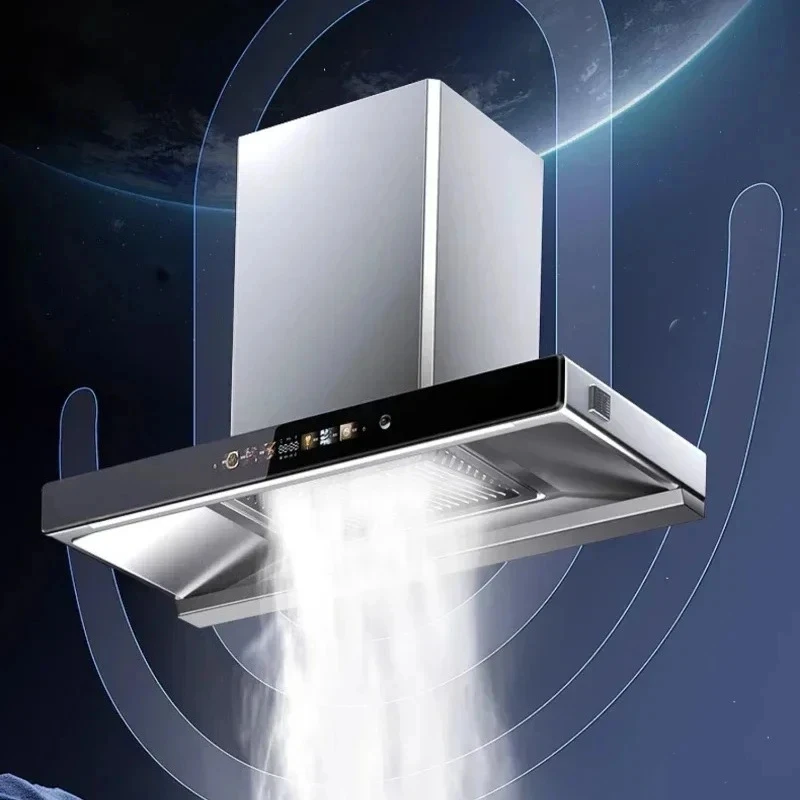 Top Range Hood for Kitchen - T-Type, Large , European Style Oil with Automatic Cleaning