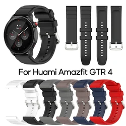 Pasek silikonowy pasek do Amazfit GTR 4 inteligentna bransoletka do zegarka zapasowa opaska pas regulowany pasek na rękę do Amazfit GTR4