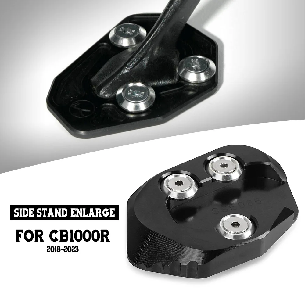 

Motorcycle Accessories CNC Kickstand Foot Side Stand Extension Pad Support Plate For HONDA CB1000R 2018 2019 2020 2021 2022 2023