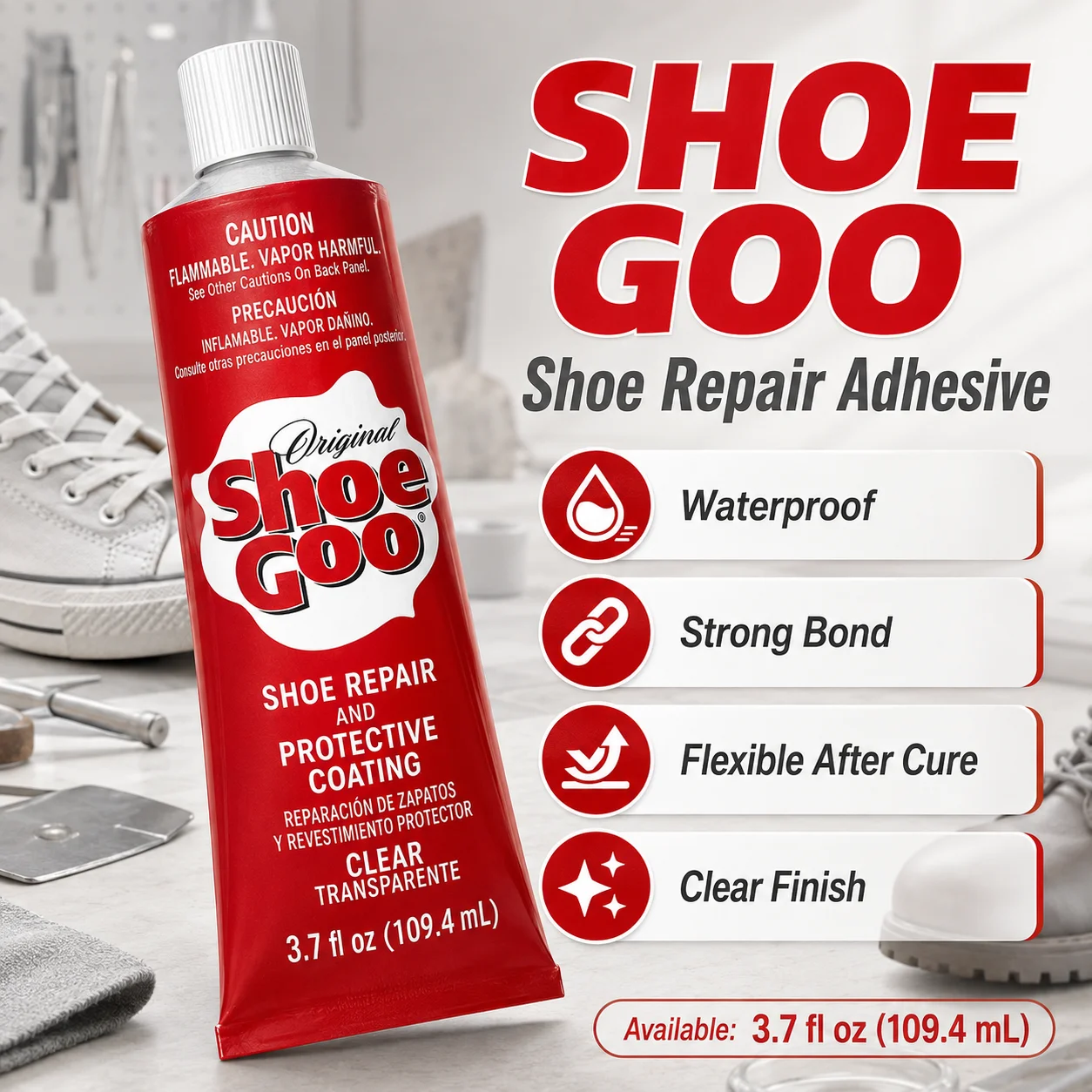 �y�Z�[�����zShoe Goo �C�C���p�ڒ��� 3.7�I���X �h�� ���� �_��Ȑڒ��� �\�[�� �X�j�[�J�[ �u�[�c �v�C���p �N���A�u���b�N