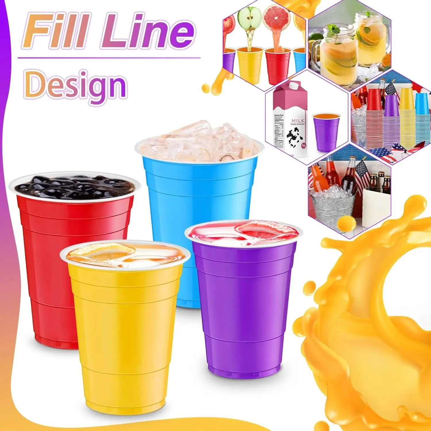 2 Oz Plastic Spirits Cups Disposable Cups Party Two Colour Cup Table Packaging Game Cups Bar Cup Small Drinking Cup