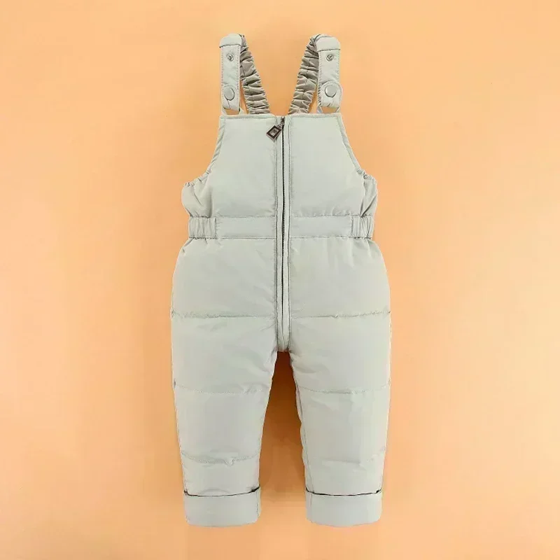 Winter Overall for Children Clothes Set -30 Degree Down Jacket Jumpsuit Baby Boy Parka Real Fur Girl Toddler Thick Warm Snowsuit