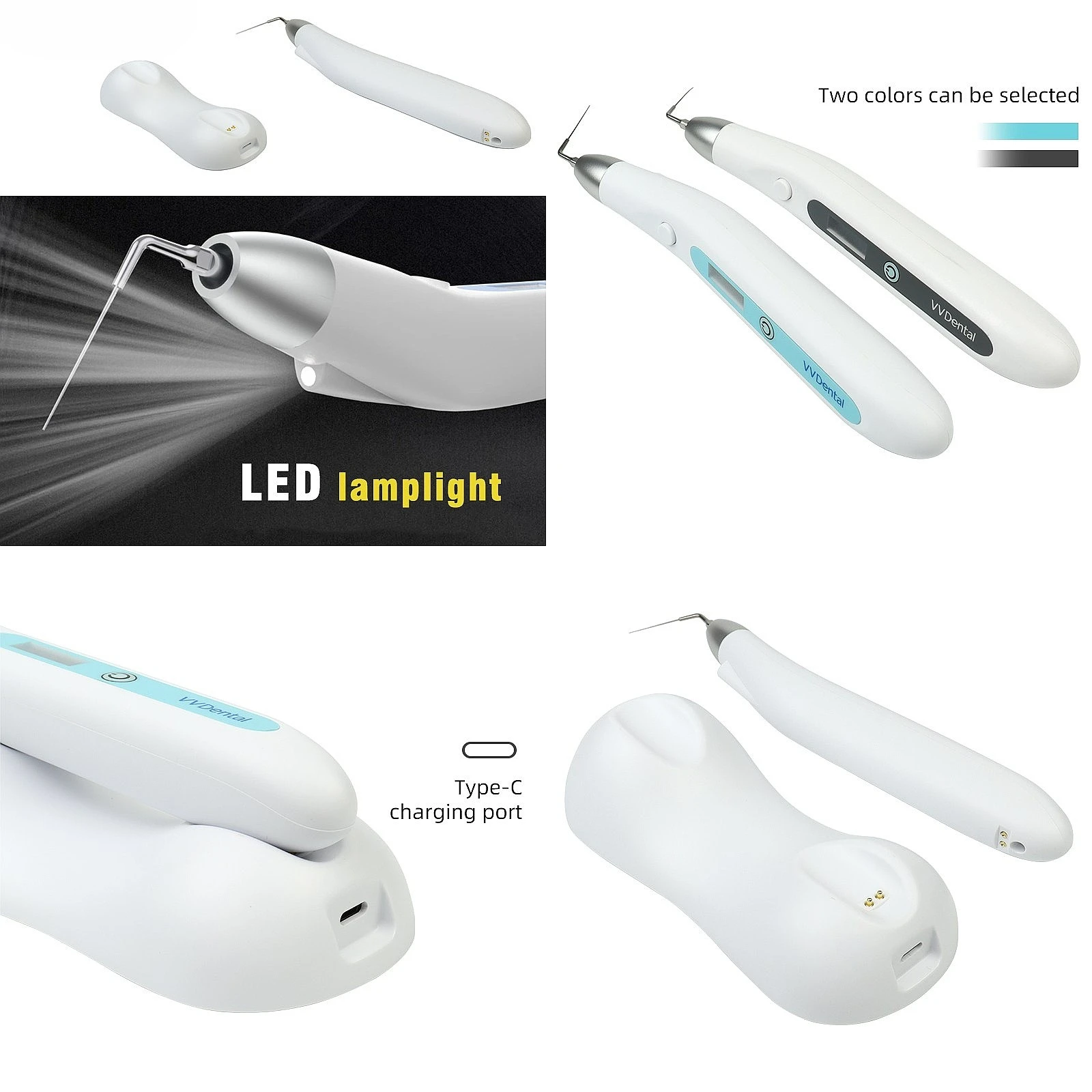 Dentals Ultrasonics Activator Wireless Dentals Sonic Irrigator Endo Root Canal Treatment Tool