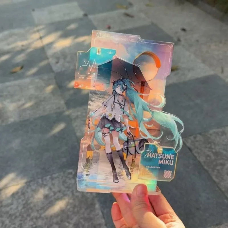 Hatsune Mikuo Acryl Stand Figur Virtual Idol Anime Peripheriegeräte Niedliche Cartoon Originalität Desktop Ornament Schultasche Dekoration