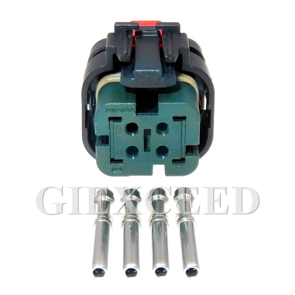 

1 Set 4 Pin Green Automobile Wiring Socket 776487-4 Waterproof AC Assembly Plug With Terminal 1.6 Series Auto Accessories