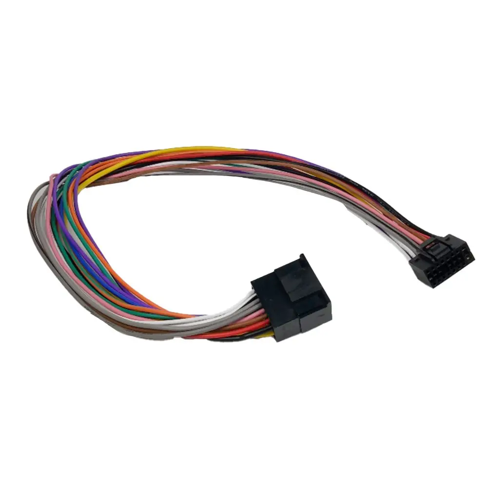 16Pin Car Stereo ISO Wire Harness Extension 40cm Cable Compatible with For Android Player for Seamless Audio Connectivity