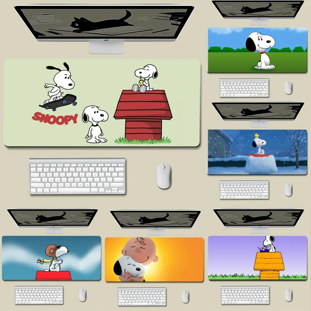 Cartoon S-snoopys Cute Mousepad New Arrivals Large Gaming Mousepad L XL XXL Gamer Mouse Pad Size For Keyboards Mat