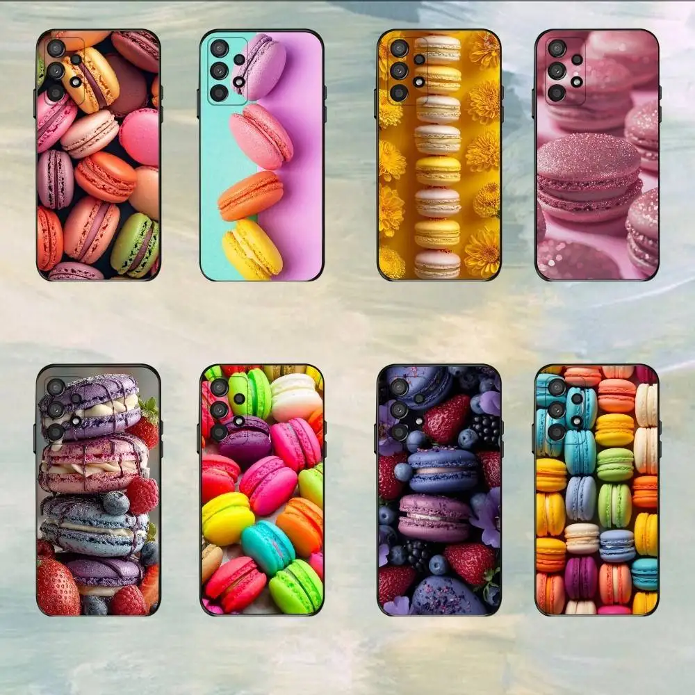 Macaron color   Phone Case For Samsung S25,S24,S21,S22,S23,S30,Ultra,S20,Plus,Fe,Lite,5G Black Cover
