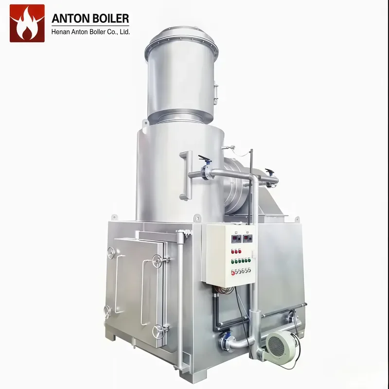 J ANTON BOILER Industrial Incinerator Negative Pressure Fully Sealed 3-Chamber Gasification Design Energy Saving & High