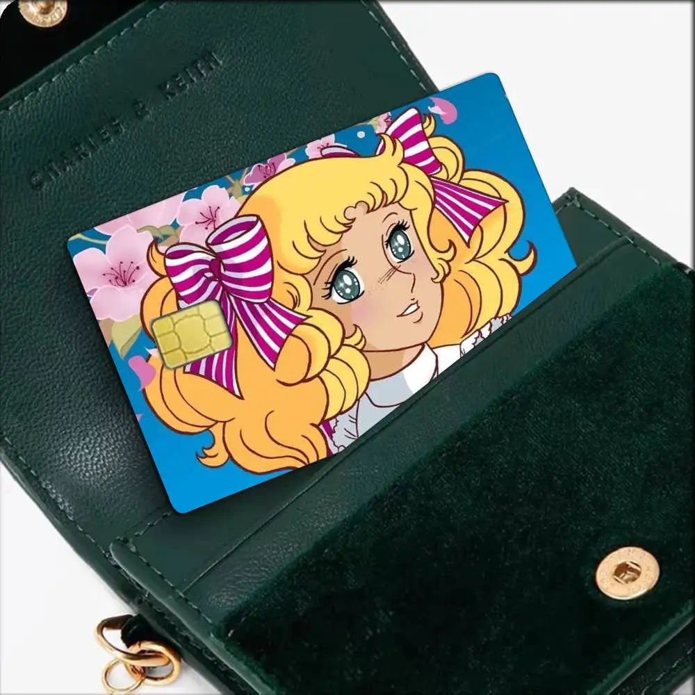 Anime Girl C-Candy C-Candy Waterproof Film Skin Cover Credit Card Stickers Debit Front Bank Bus