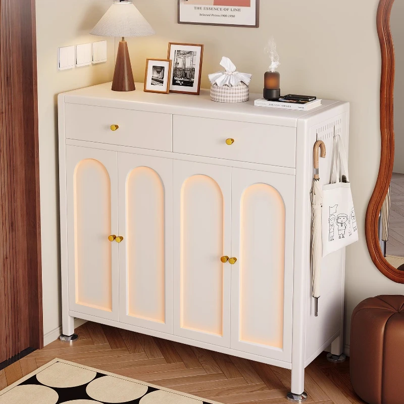 Wooden Entrance Shoe Cabinet Saving Multifunction Order Modern Seat Shoe Cabinet Space Armoire De Rangement Hallway Furniture