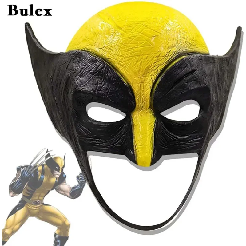 Cafele Wolverine Mask James Howlett Latex Half Face Mask Movie Cosplay Halloween Costume Props for Adults High Quality