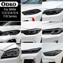 자동차 전조등 보호 필름, 스모크 블랙 TPU 스티커, BMW F40 F22 F44 F30 F31 G20 F34 F32 F36 F10 G30 F06 F07 F12 F01 G11