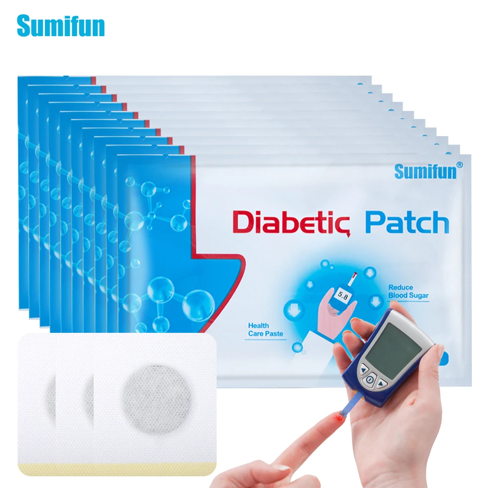 30/60/90Pcs Sumifun Diabetes Patch Treat Hyperglycaemia Diabetic Sticker Lower Blood Sugar Levels Blood Glucose Medical Plaster