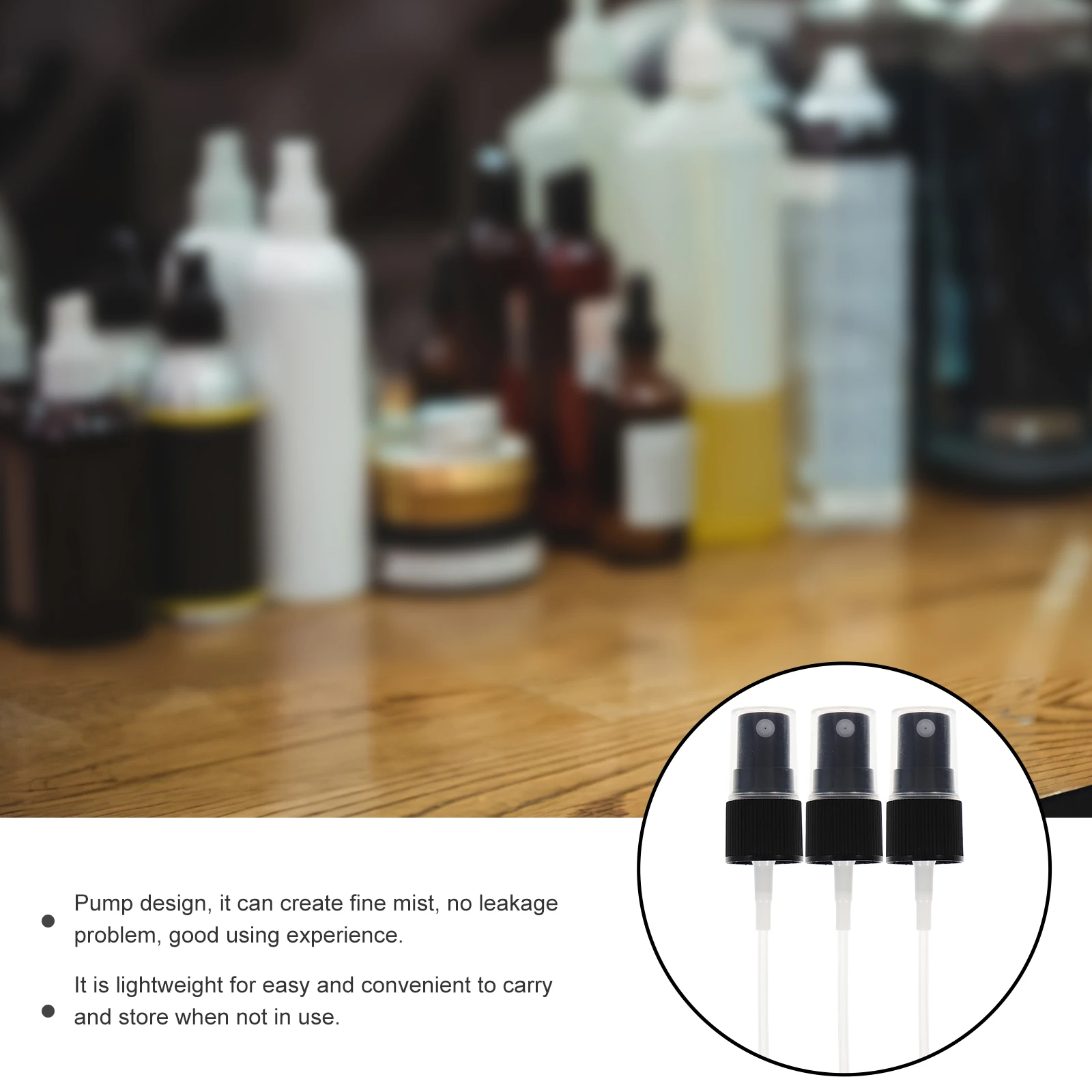 

40 Pcs Nozzle Replacement Installation Spray Bottle Nozzles Sprayer Shampoo Top Plastic Travel Cologne Perfume