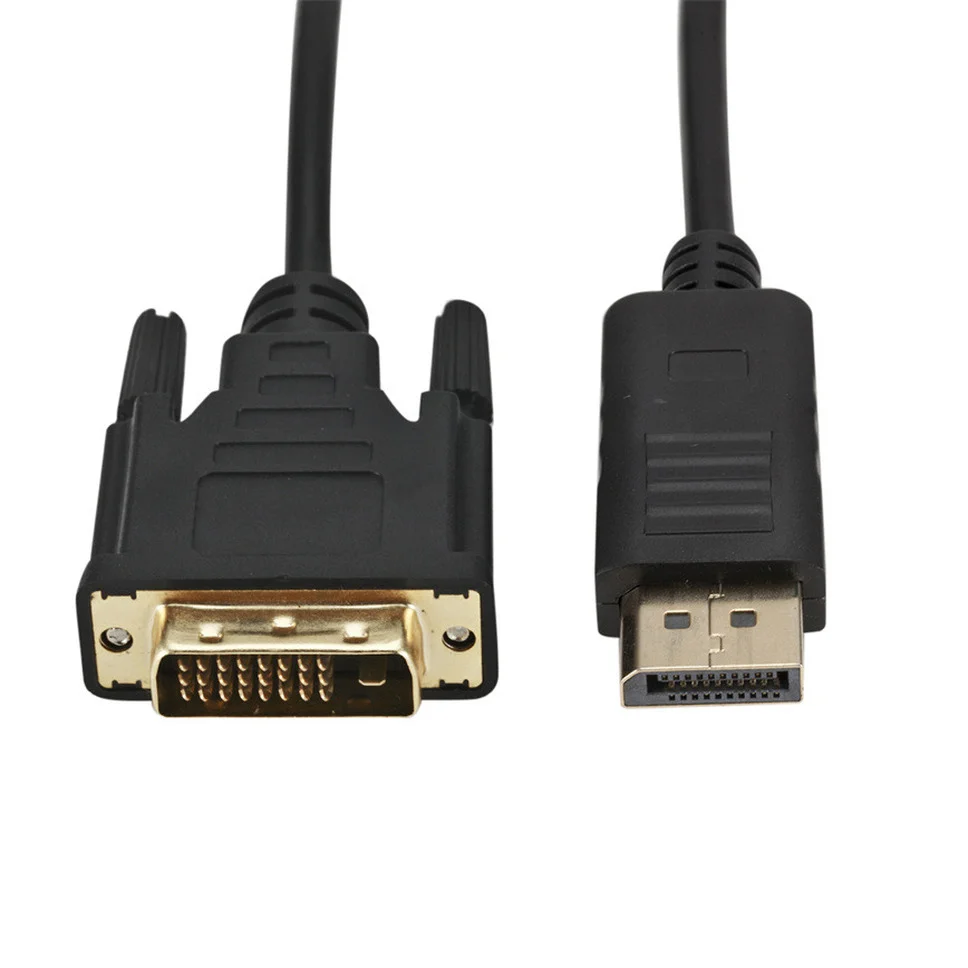 1.8m DP do DVI Adapter 1080P DisplayPort Port wyświetlacza do DVI Adapter do kabla konwerter z męskiego na męskie do monitorów projekcyjnych