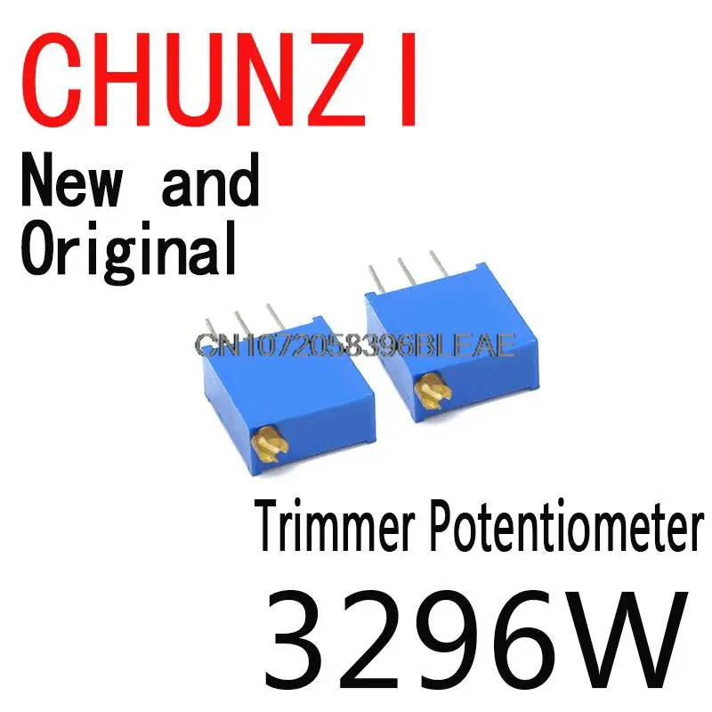 50PCS Multiturn Trimmer Potentiometer Kit High Precision 3296 Variable Resistor With Free Box Electronic Diy Kit 3296W