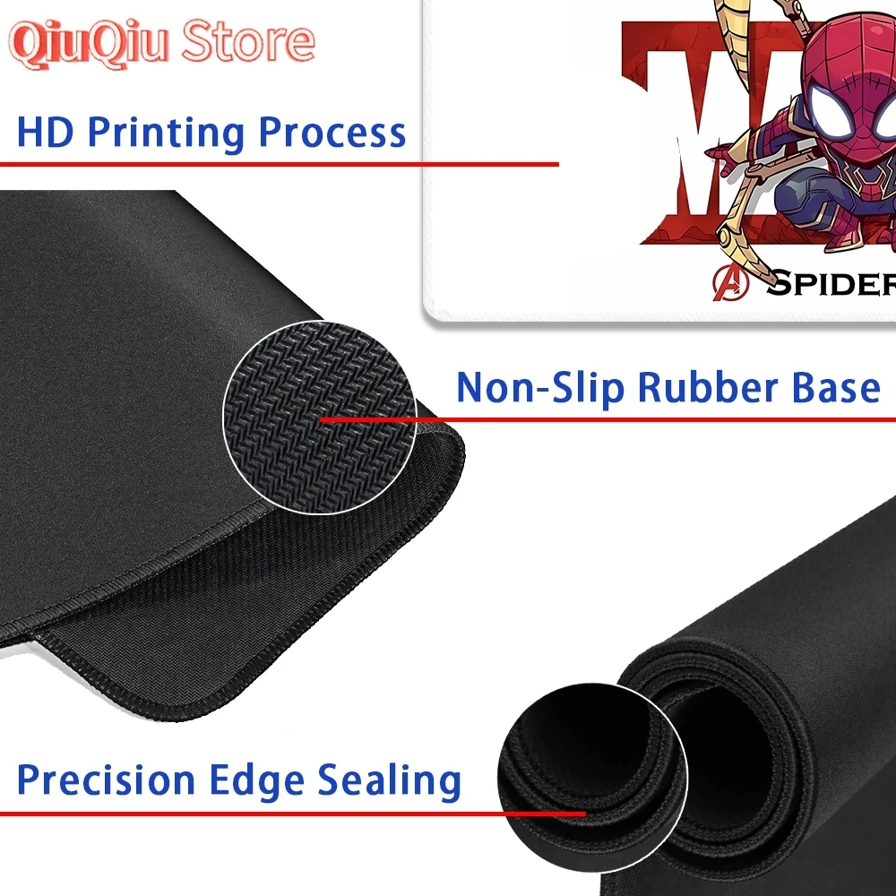 Miếng Lót Chuột Chơi Game Hoạt Hình Dễ Thương Marvel Mousepad Lớn Tùy Chỉnh Mở Rộng Miếng Lót Chuột Để Bàn