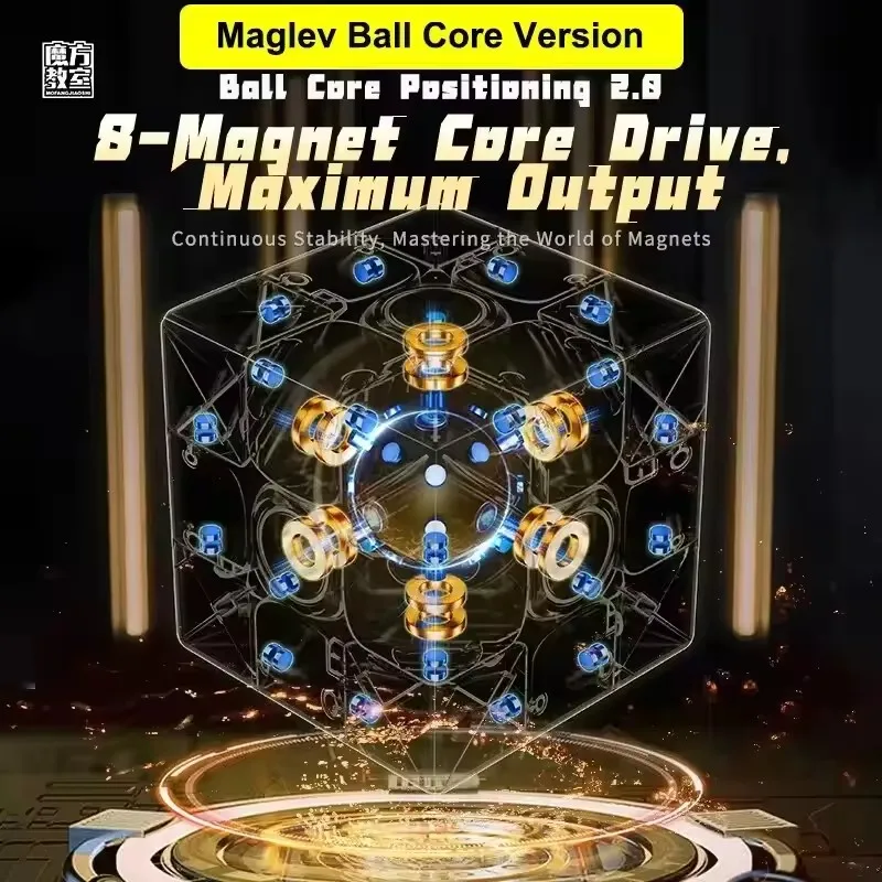 Moyu rs3m v5 3x3 cubo de velocidade mágica magnética profissional brinquedos fidget rs3 m 2023 v5 cubo mágico quebra-cabeça