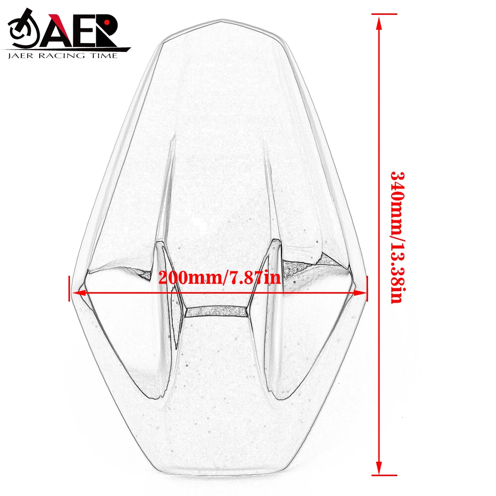 Cubierta de asiento trasero de pasajero, carenado individual para Kawasaki Z H2 SE ZH2 ZH2SE 2020 2021 2022 2023